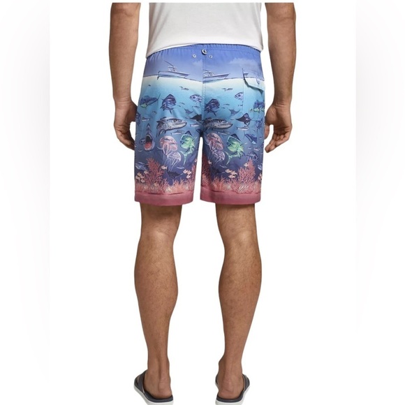 Peter Millar Mens Seaside Ocean Traffic Swim Trunks Size XL - Picture 3 of 15